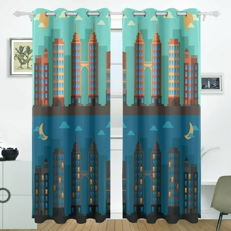 living room by day bedroom by night boys popcreation city day and night window curtain blackout curtains darkening thermal blind for bedroom living living room by day bedroom by night boys popcreation city day and night window curtain blackout curtains darkening thermal blind for bedroom living